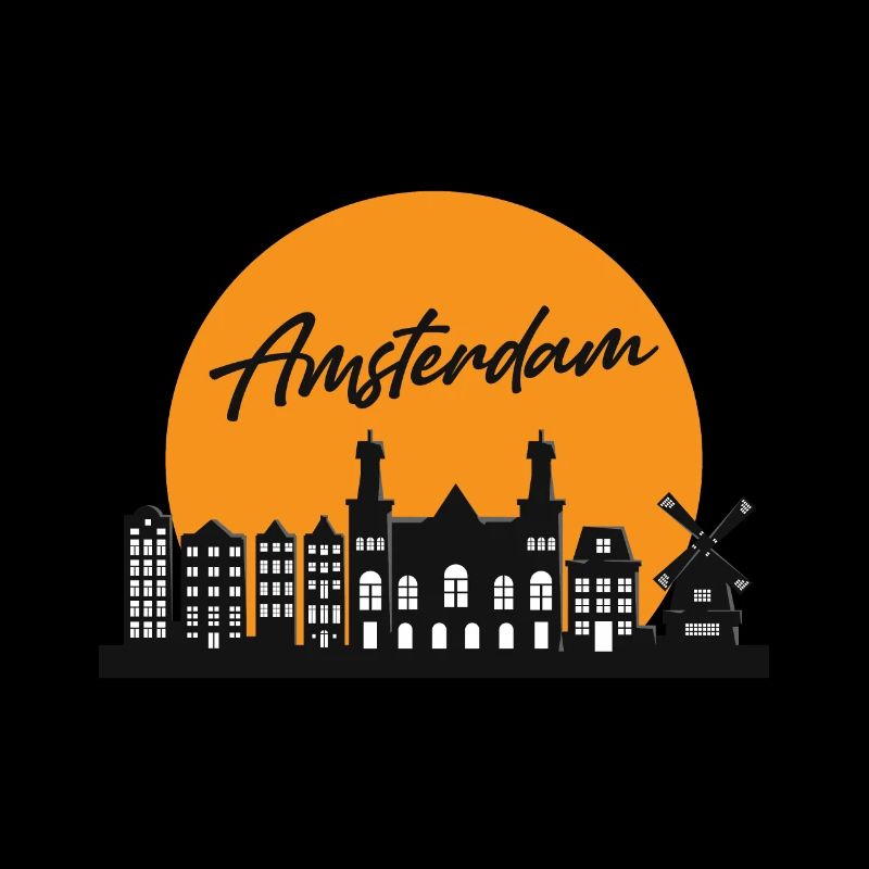 Amsterdam skyline dutch souvenir holländis