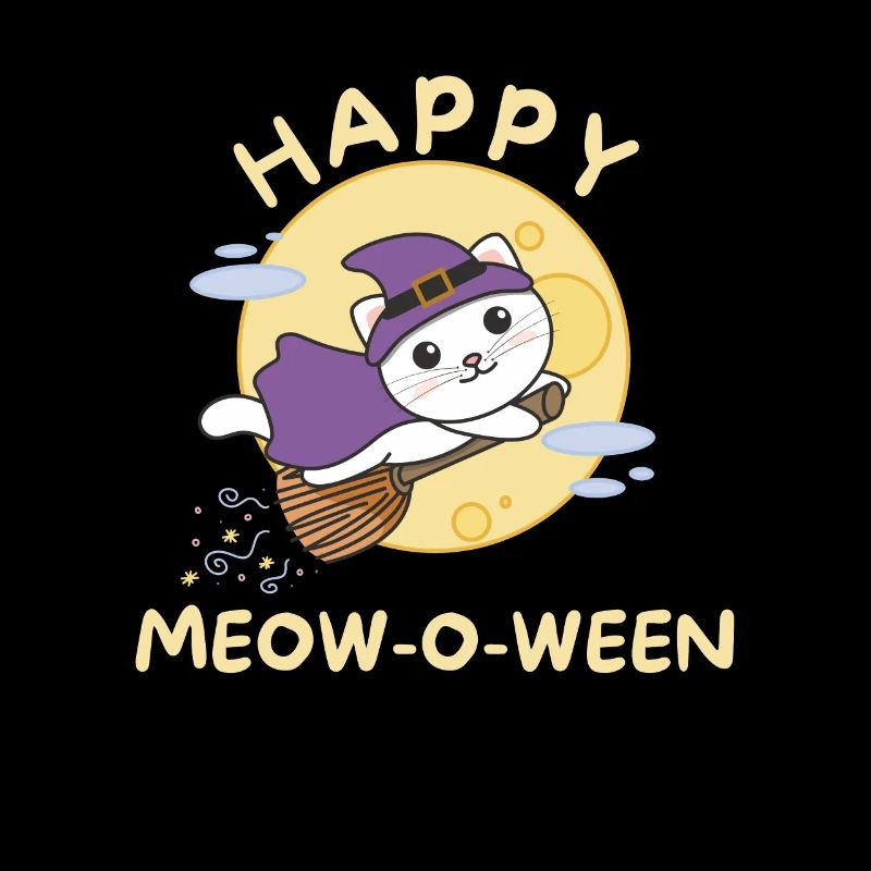 Chat Joyeux Halloween Joyeux Miaou-o-ween