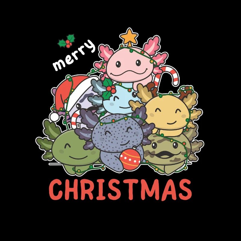 Axolotl Arbre de Noël Joyeux Noël