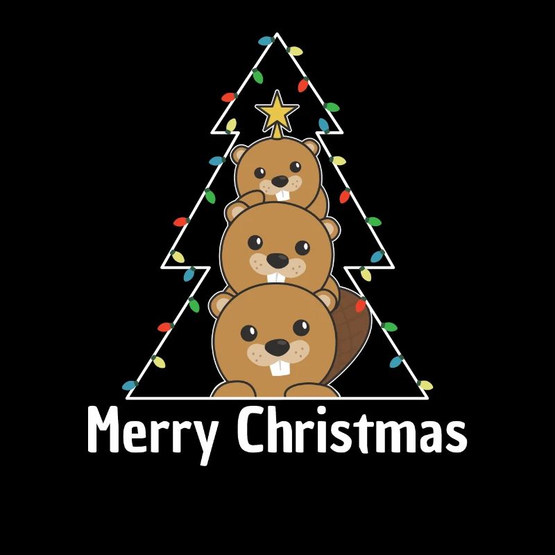 Castor Arbre de Noël Animaux de Noël Castors