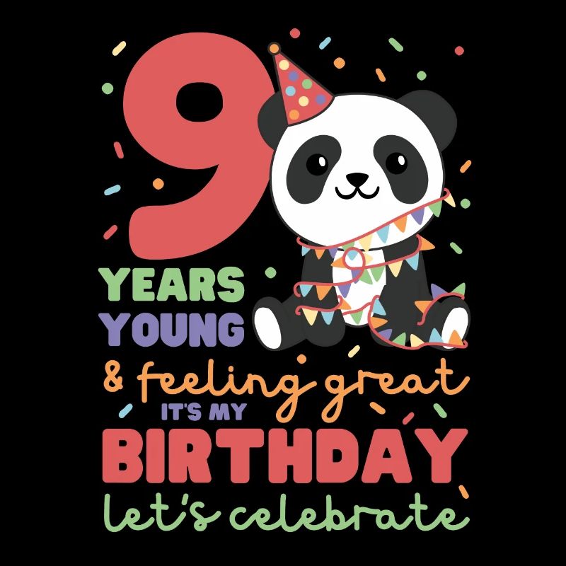 Panda pour les enfants de 9 ans de neuf ans