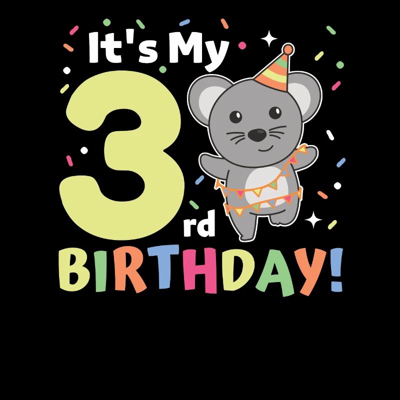 Mouse for 3rd birthday children three years old