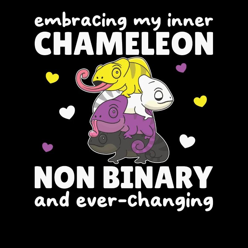 Nonbinary Chameleon Flag Pride LGBTQ Non Binary