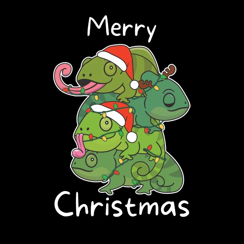Chameleon Christmas Tree Christmas Animals