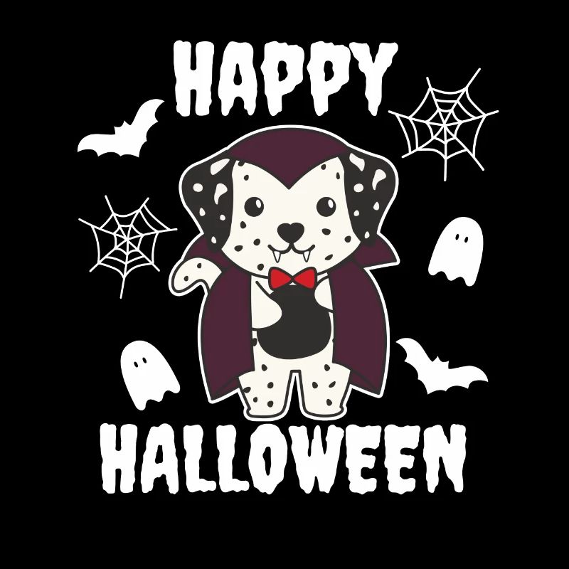 Vampire dalmatien heureux Halloween