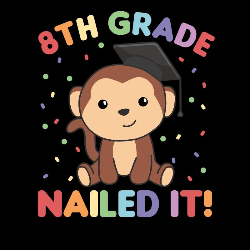 Kids 8th Grade nailed it Monkey Graduation