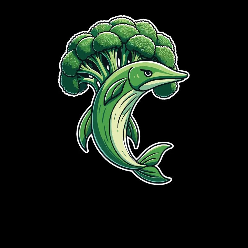Brocoli Barracuda drôle d’animal à base de légumes