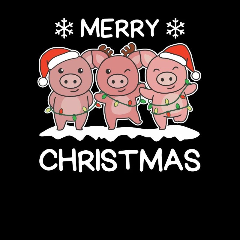 Joyeux cochon de Noël Cochons de la veille de Noël