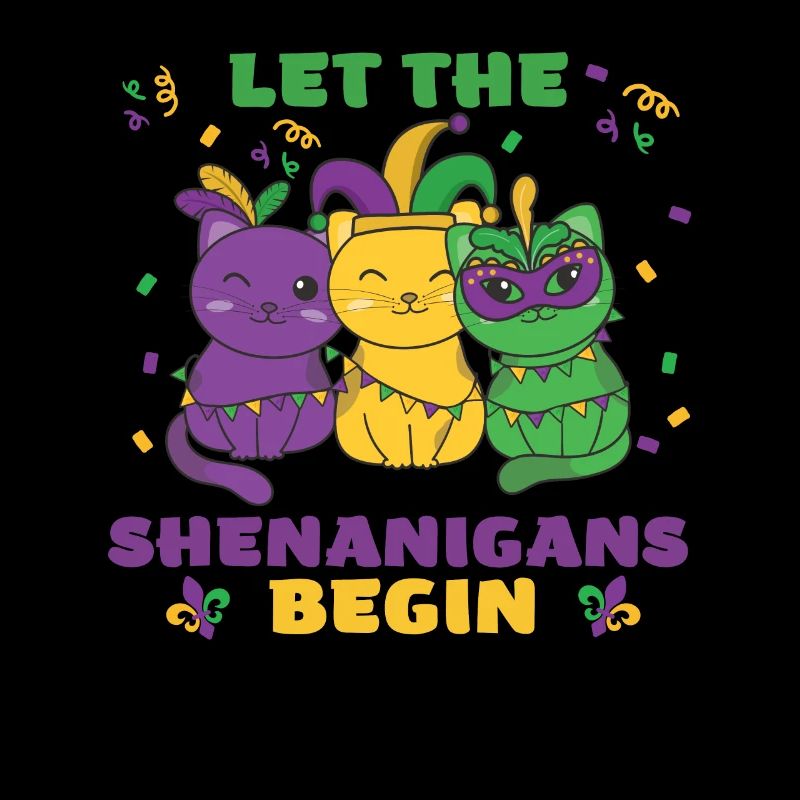 Déguisement de carnaval de chat de Mardi Gras