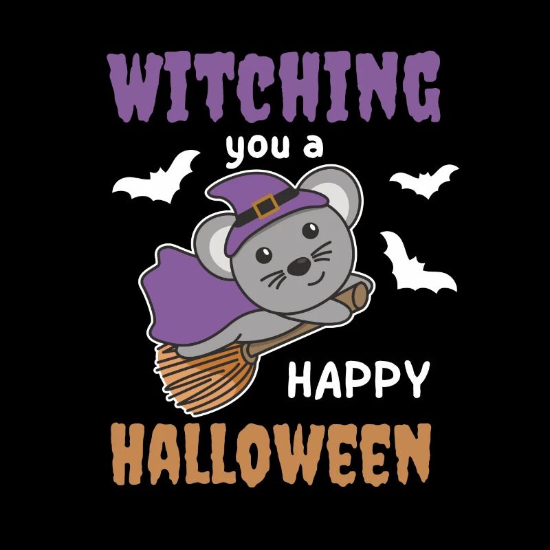 Souris Sorcière vous sorcière un joyeux Halloween