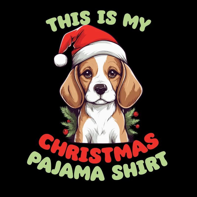 Beagle Pyjama de Noël Chiens