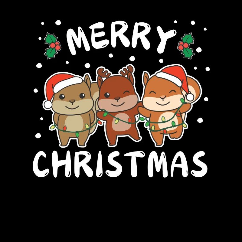 Merry Christmas süßes Eichhörnchen