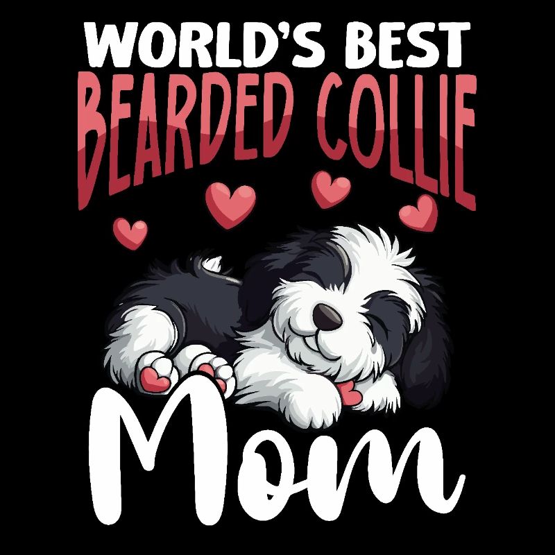 Bearded Collie Chien Beardie Mom