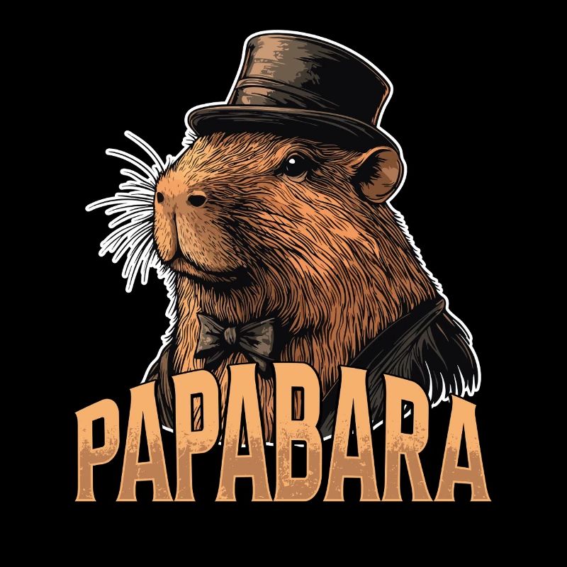Papabara Vatertag bester Papa Capybara Capybara