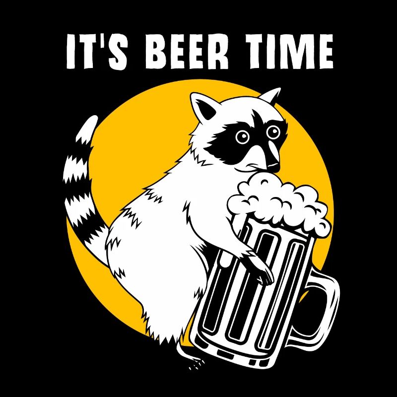 Waschbär Bier Alkohol