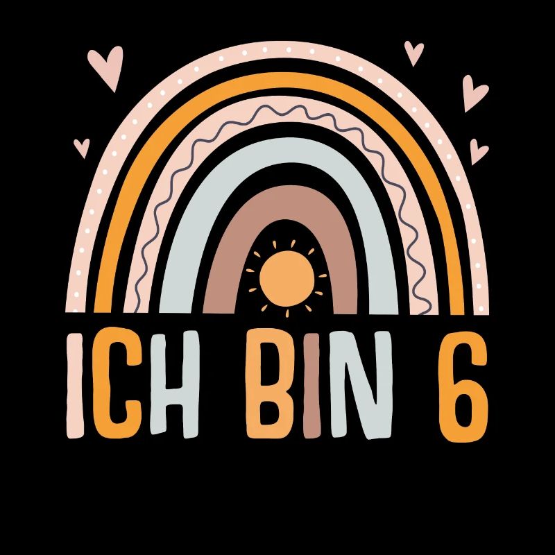 6. Geburtstag Regenbogen Mädchen