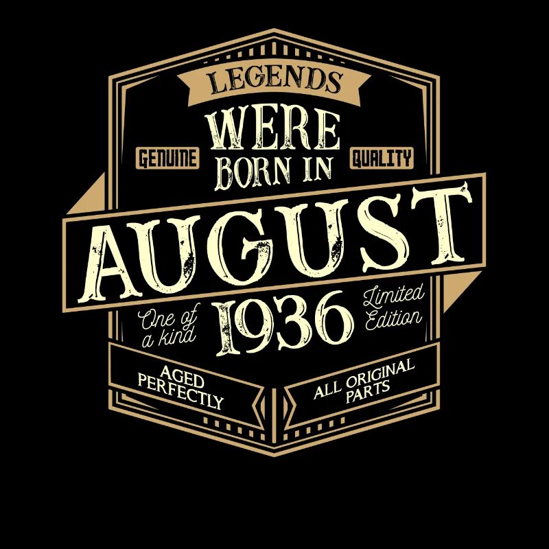 August 1936 Birthday man