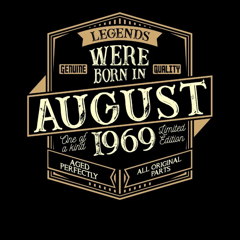 August 1969 Geburtstag Mann