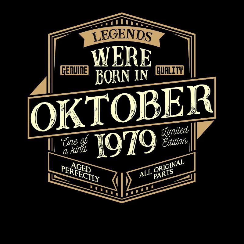 Oktober 1979 Geburtstag Mann
