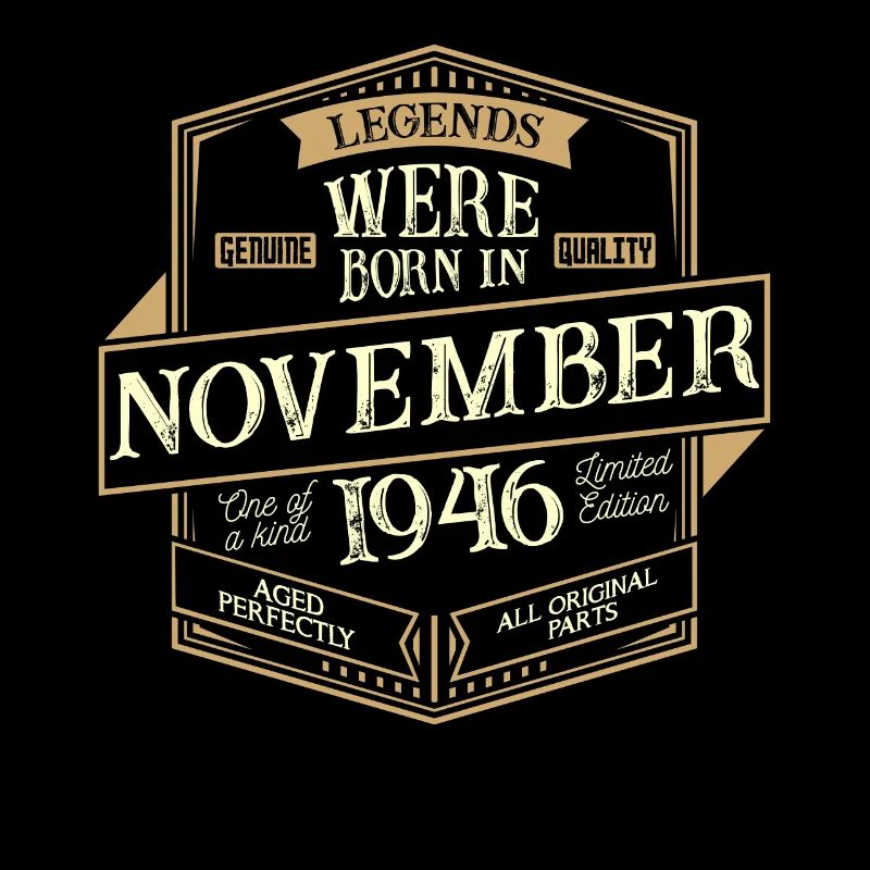 November 1946 Geburtstag Mann