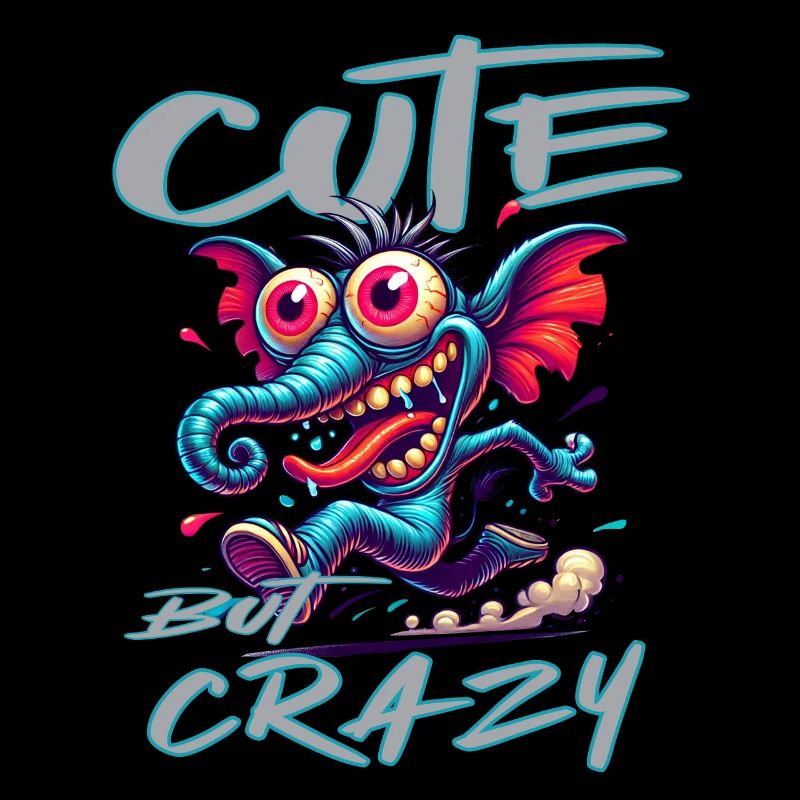 Cute but Crazy Elephant Comic Style