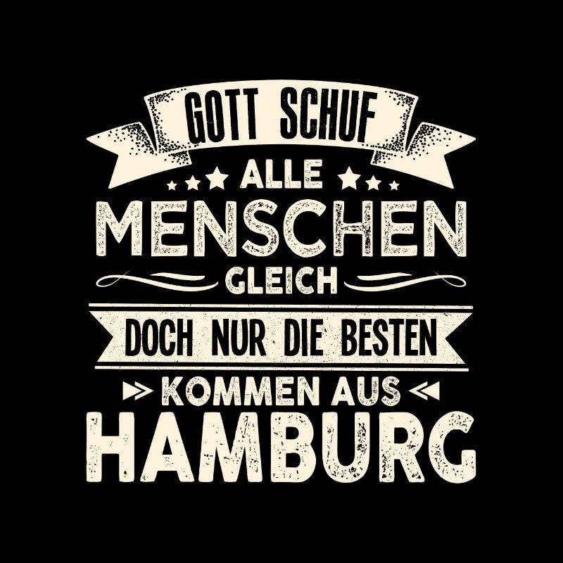 Gott schuf Hamburger anders Hafen