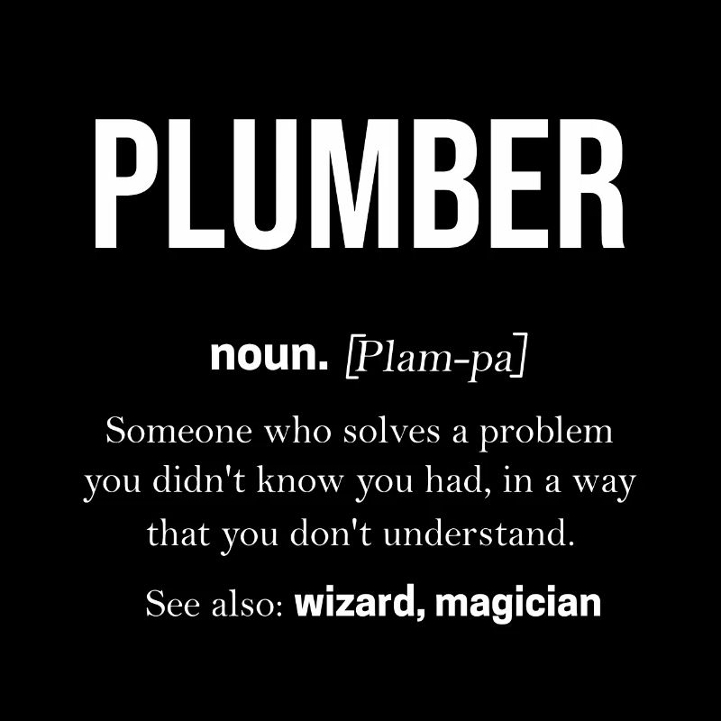 Plumber Sanitary Work Pipe Gift