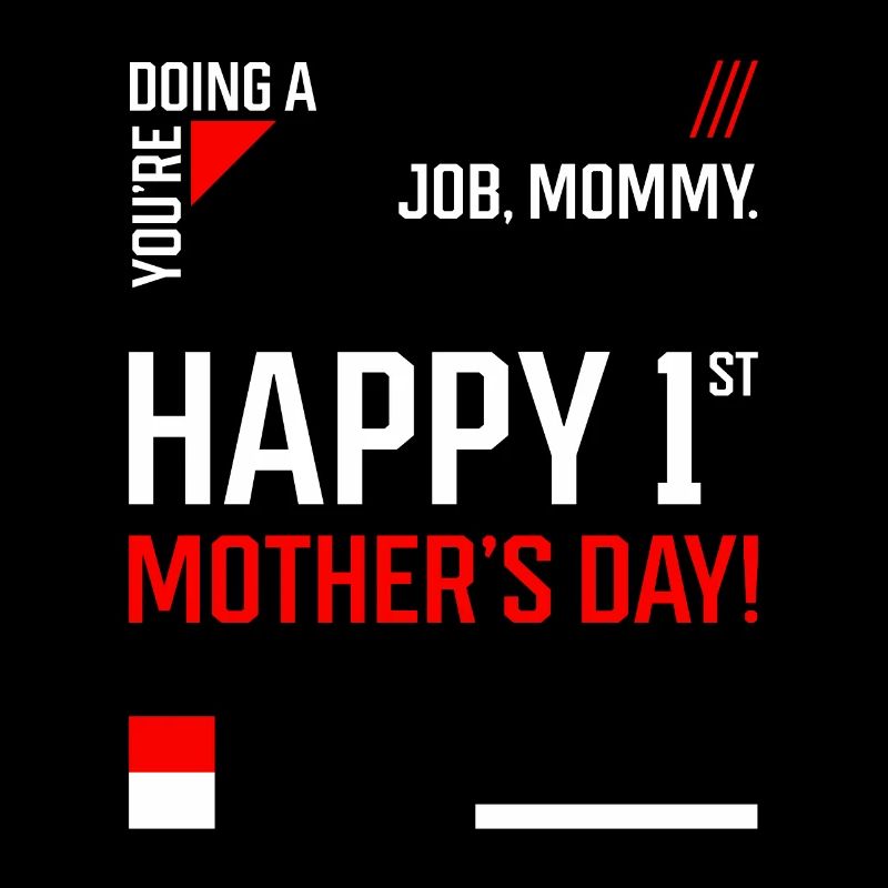 Glücklich 1. - Muttertag Geschenk cool