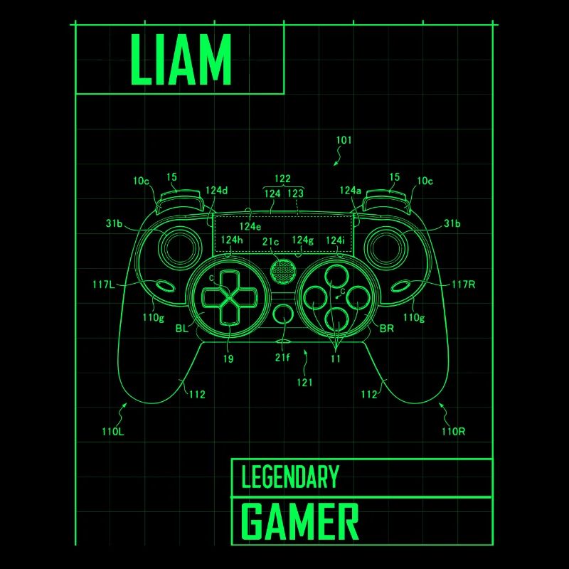 Liam Name Gift Personalized Legendary