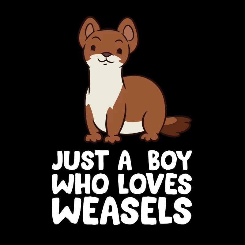 Nur ein Junge, der Wiesel liebt