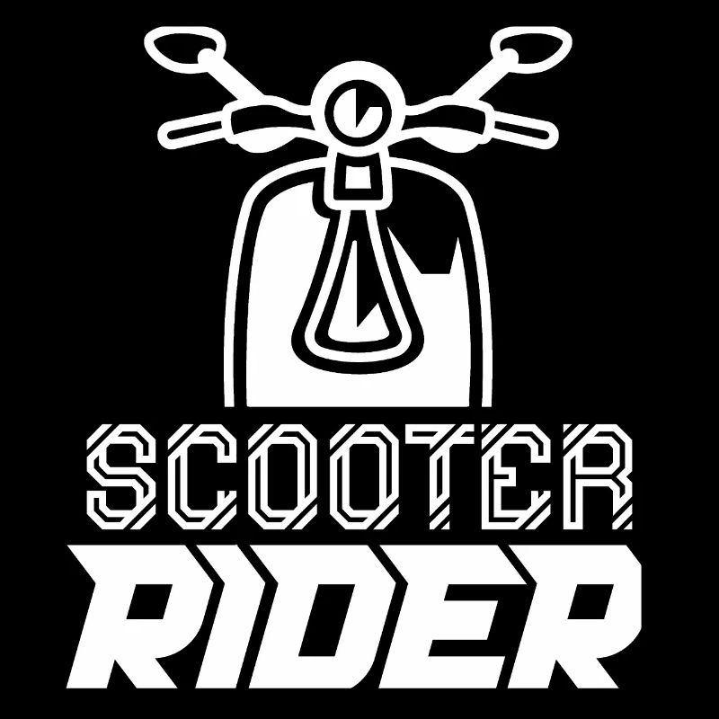 Rollerfahrer Fahren Motorroller Roller Moped