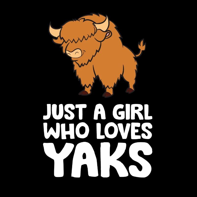 Nur ein Mädchen, das Yaks liebt