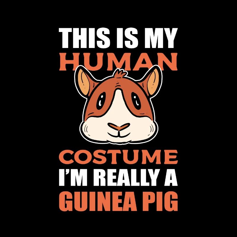 C’est mon costume humain, je suis vraiment un cochon d’Inde
