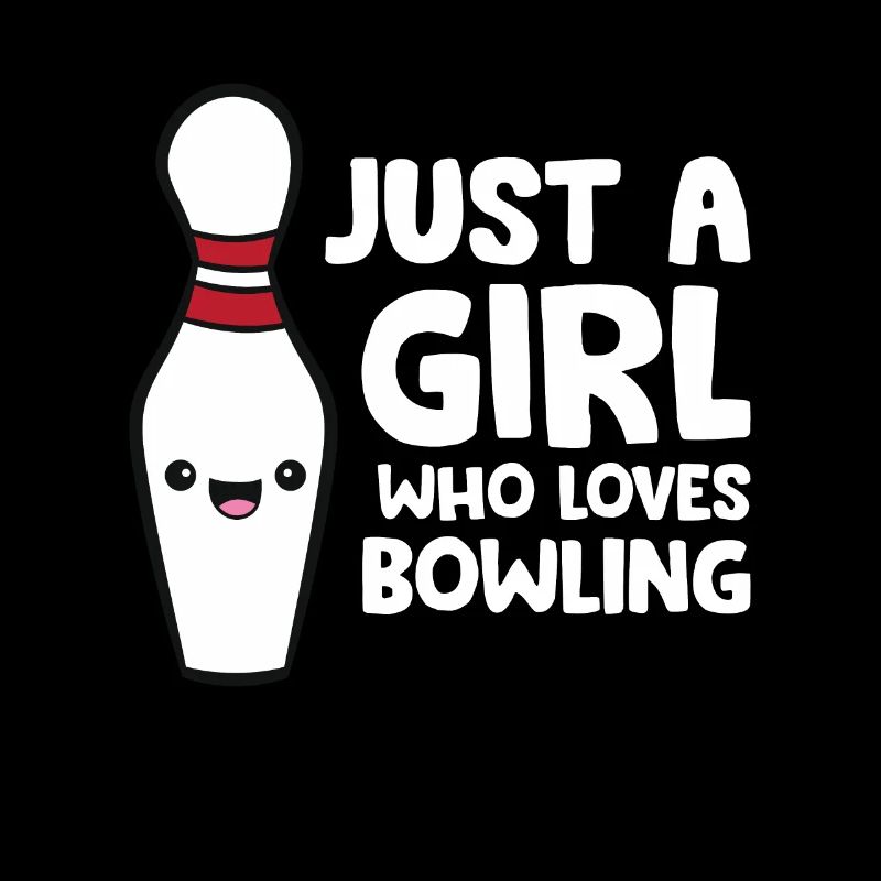 Nur ein Mädchen, das Bowling liebt