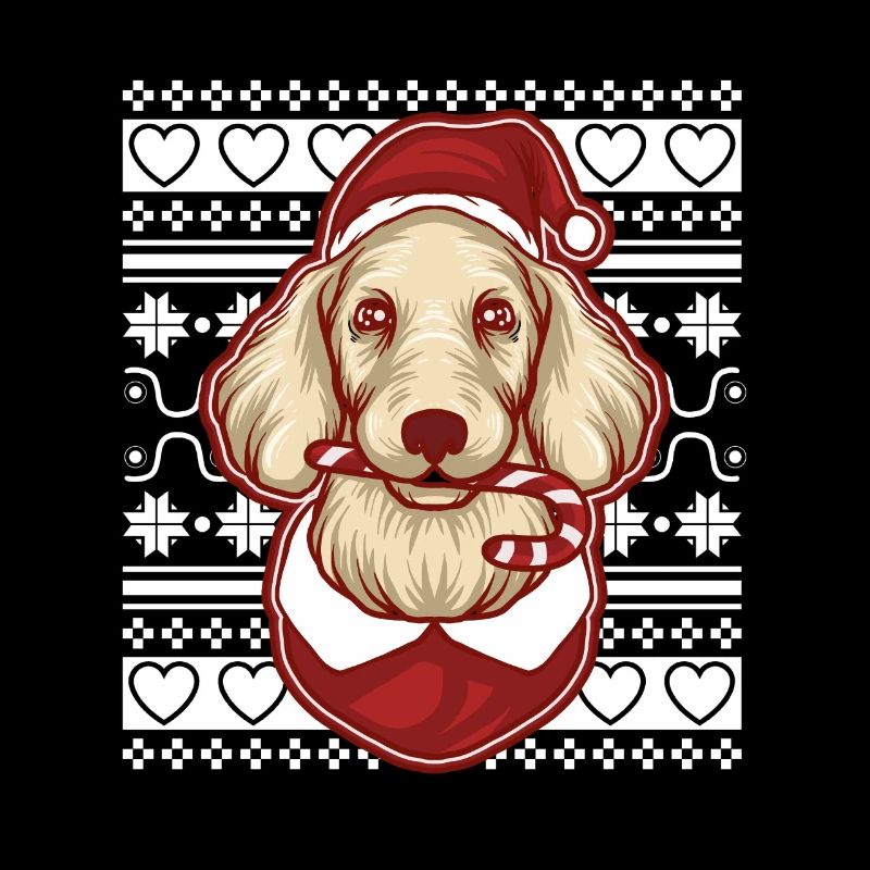 Pull de Noël moche Tshirt Chien de Noël