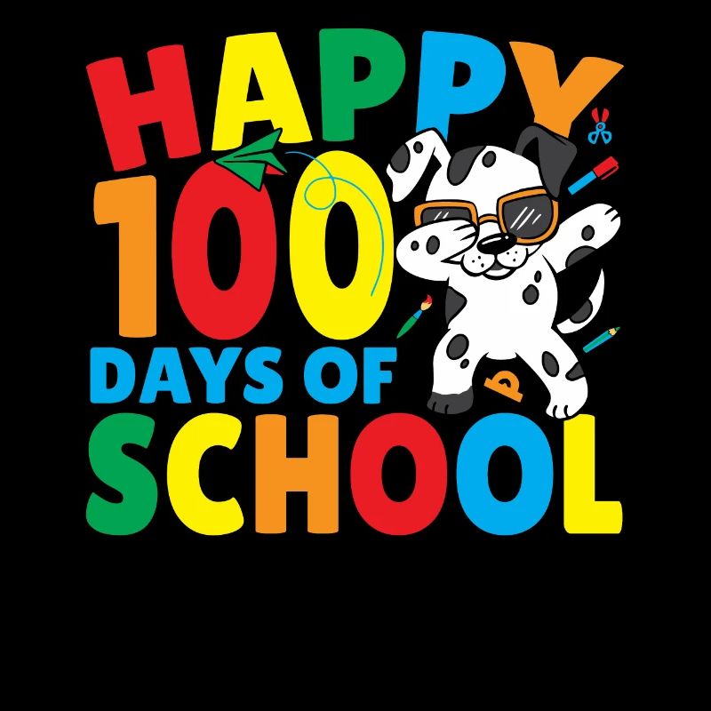 Joyeux 100 jours d’école 100e jour Dalmatiens