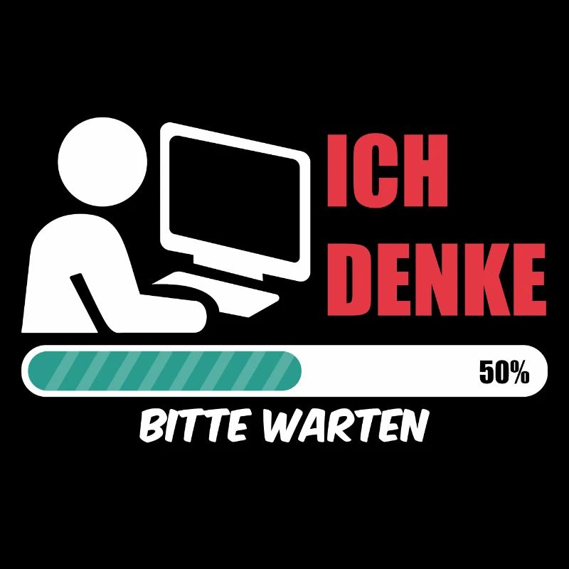 Informatiker ich denke Nerd coding Admin Geek IT