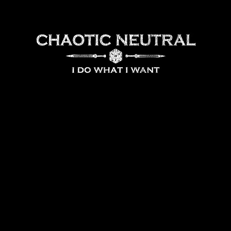 D20 Role Playing Attitude - Chaotic Neutral
