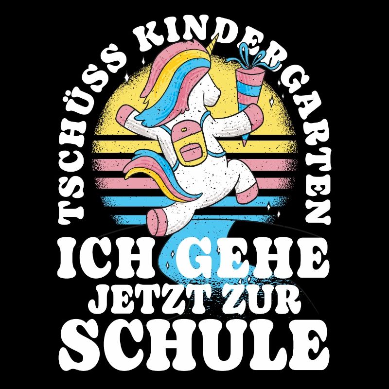 Einschulung Einhorn Tschüss Kindergarten