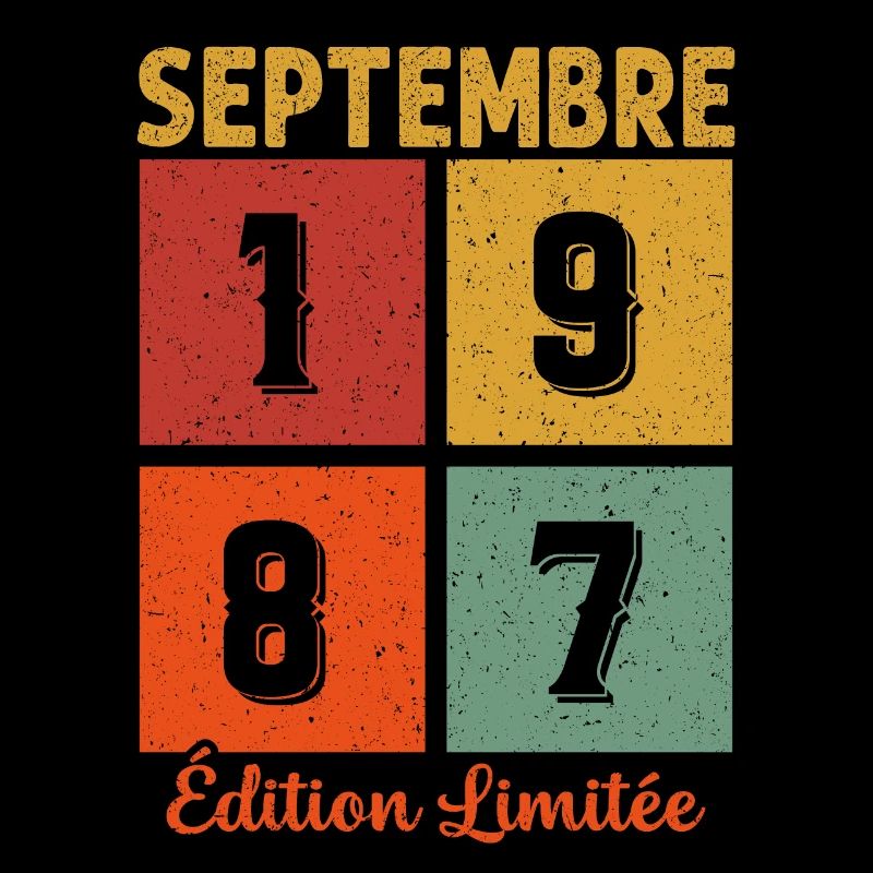 Septembre 1987 Original Idée Cadeau Anniversaire