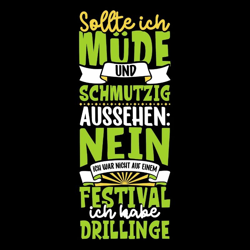 Müde und schmutzig - Drillinge