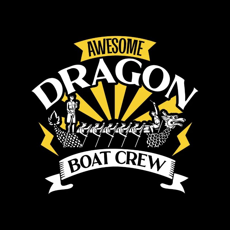 Fantastische Drachenboot Crew