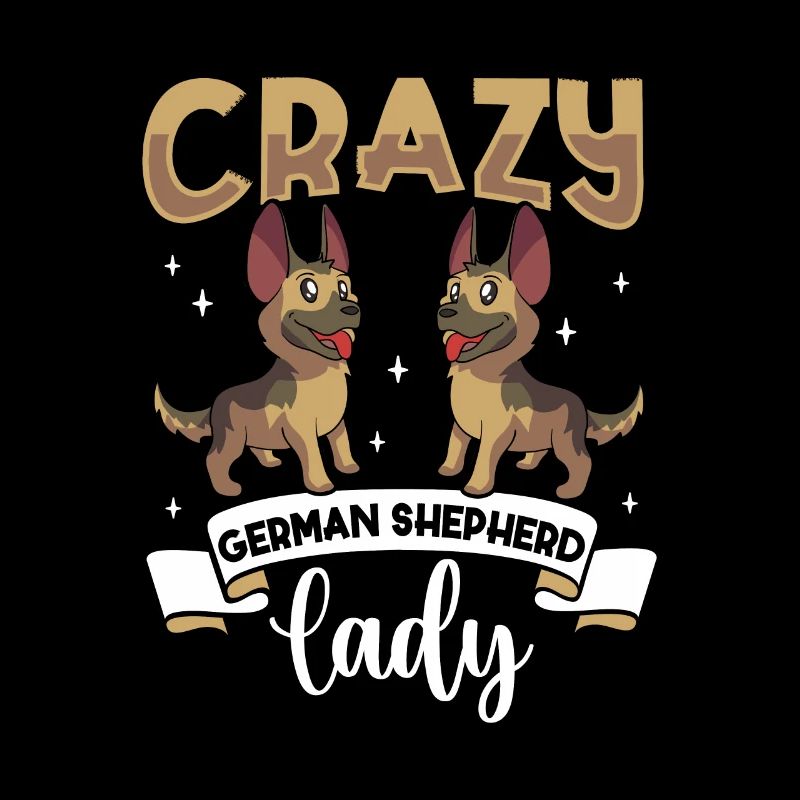 Crazy German Shepherd Lady - Schäferhund