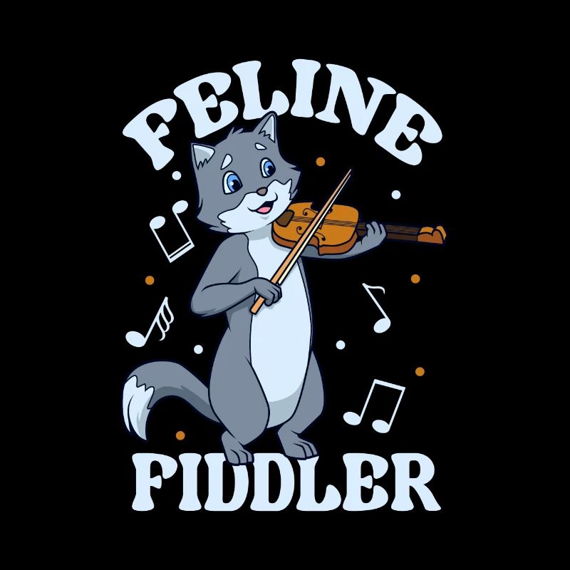 Feline Fiddler - Chat au violon