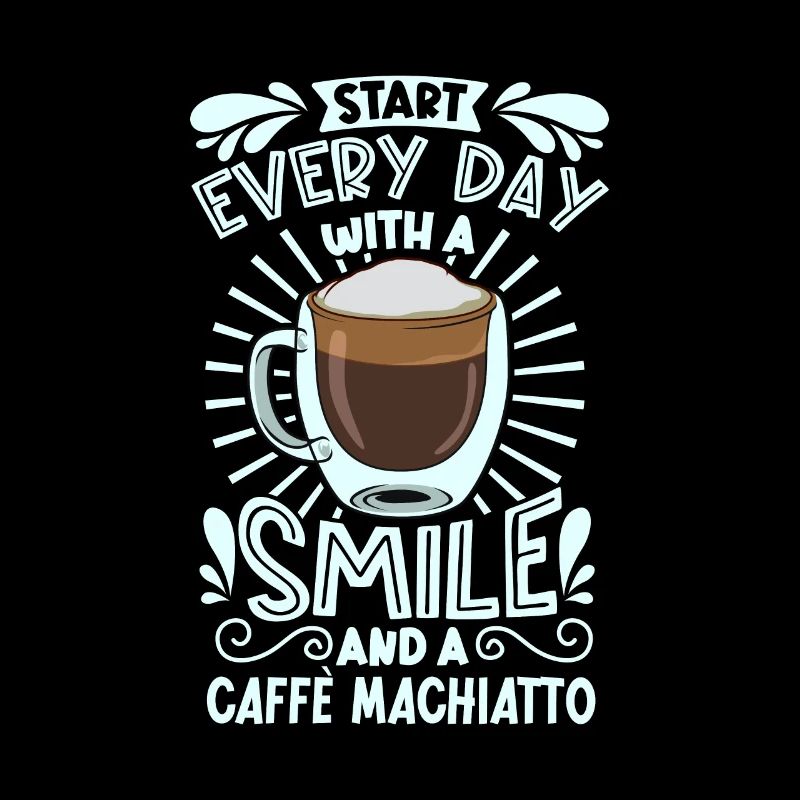 Lächeln mit Caffè macchiato