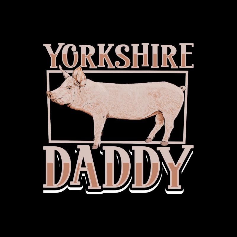 Papa cochon du Yorkshire