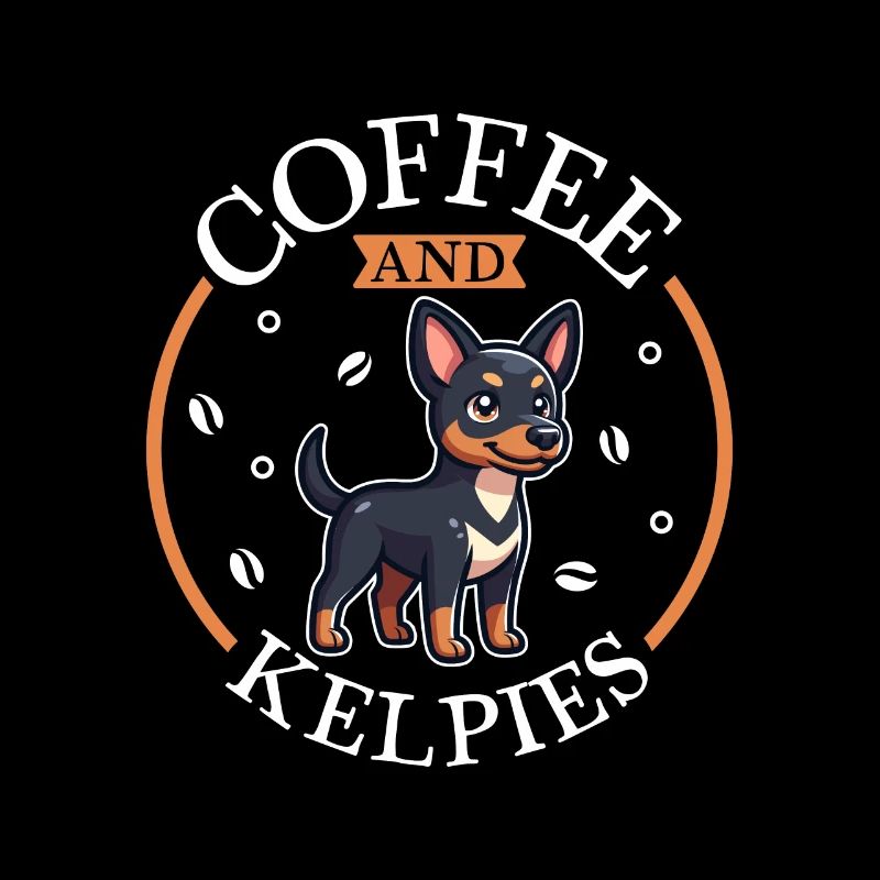 Café et Kelpie australien