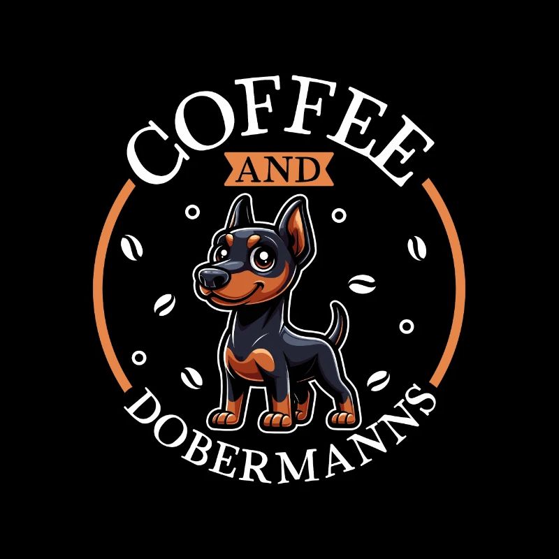 Kaffee und Dobermann