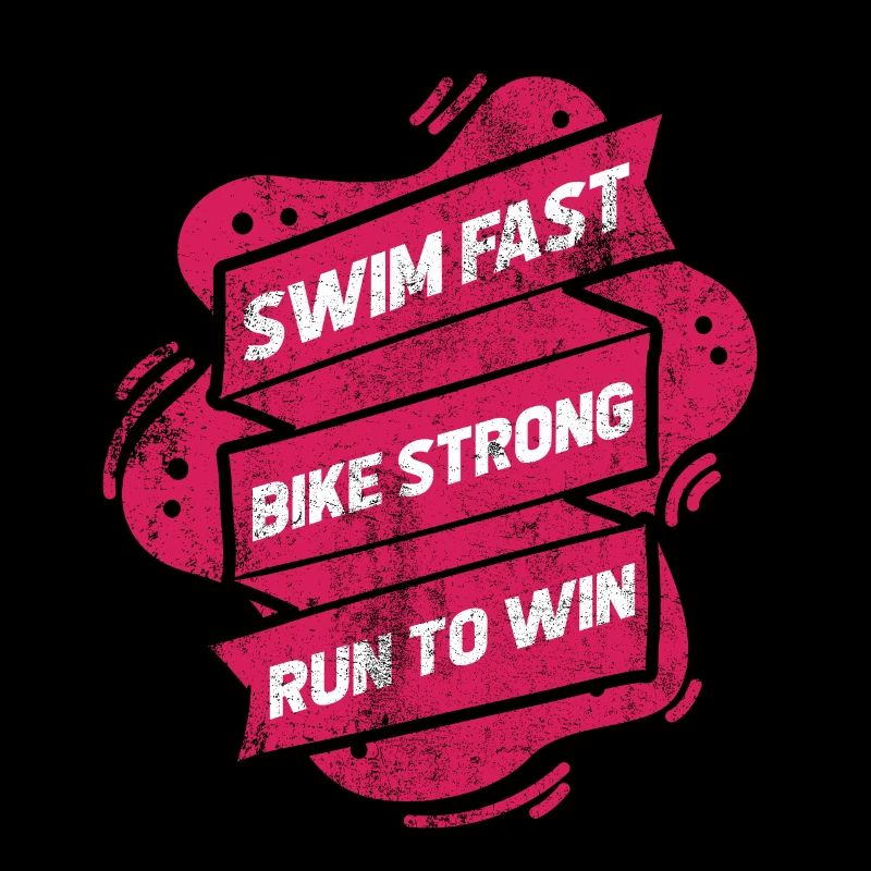 Course de vélo de natation de triathlon