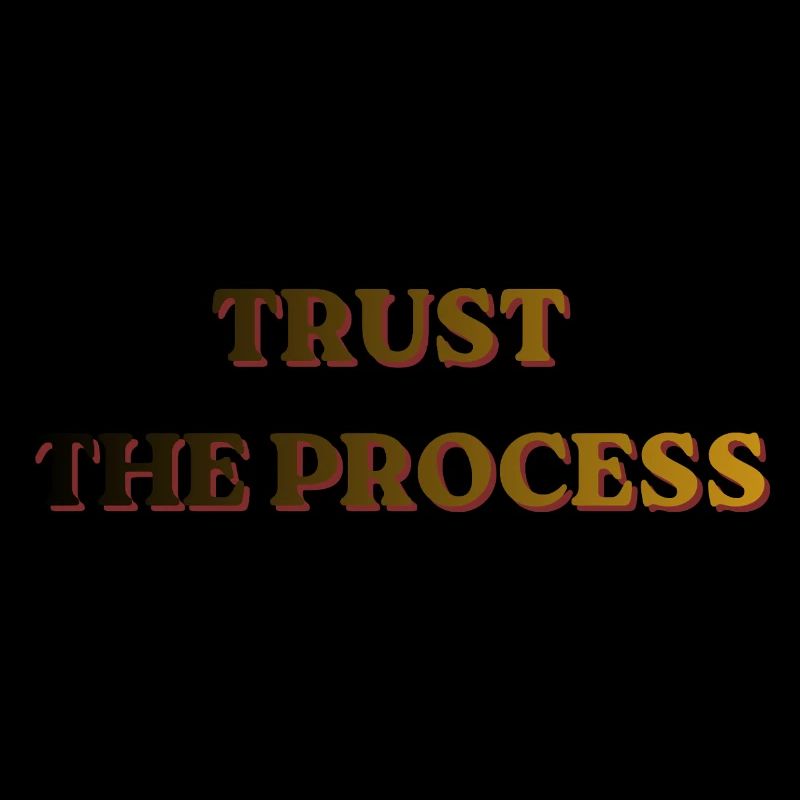 Bannière vintage Trust The Process